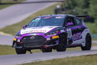 #88 Hyundai Veloster N TC of Nicholas Barbato, Genracer Riccas Autosport, TC America, TC, SRO America, VIR, Virginia International Rcaeway, Alton, Virginia, June 2022.
 | Regis Lefebure/SRO