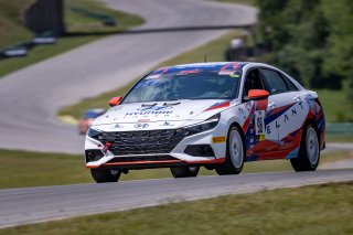 #98 Hyundai Elenta N-Line of Branyon Tiner, BRYAN HERTA AUTOSPORT W/ CURB-AGAJANIAN, TC America, TCA, SRO America, VIR, Virginia International Rcaeway, Alton, Virginia, June 2022.
 | Regis Lefebure/SRO