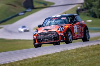 #62 Mini Cooper 2019 - JCW New of PJ Groenke, MINI JCW Team, TC America, TCA, SRO America, VIR, Virginia International Rcaeway, Alton, Virginia, June 2022.
 | Regis Lefebure/SRO
