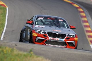 #44 BMW M2 CS (Cup) of Colin Garrett, Rooster Hall Racing, TC America, TCX, SRO America, Watkins Glen International raceway, Watkins Glen, NY, July 2022..
 | Brian Cleary/SRO