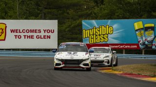 #33 Hyundai Elantra N-Line, of Tyler Delgado, BRYAN HERTA AUTOSPORT W/ CURB-AGAJANIAN, TC America, TCA, SRO America, Watkins Glen International raceway, Watkins Glen, NY, July 2022..
 | SRO Motorsports Group