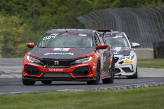 #9 Honda Civic Type-R, of Kevin Boehm, Skip Barber Racing, TC America, TC, SRO America, Road America, Elkhart Lake, WI, August 2022
 | Brian Cleary/SRO