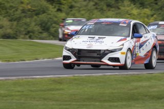 #33 Hyundai Elantra N-Line, of Tyler Delgado, BRYAN HERTA AUTOSPORT W/ CURB-AGAJANIAN, TC America, TCA, SRO America, Road America, Elkhart Lake, WI, August 2022
 | Brian Cleary/SRO
