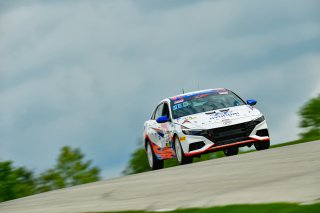 #33 Hyundai Elantra N-Line, of Tyler Delgado, BRYAN HERTA AUTOSPORT W/ CURB-AGAJANIAN, TC America, TCA, SRO America, Road America, Elkhart Lake, Wisconsin, August 2022.
 | Fred Hardy | SRO