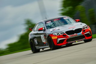 #44 BMW M2 CS (Cup) of Colin Garrett, Rooster Hall Racing, TC America, TCX, SRO America, Road America, Elkhart Lake, Wisconsin, August 2022.
 | Fred Hardy | SRO