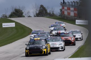 #61 Mini Cooper 2019 - JCW New of Christian Perocarpi, MINI JCW Team, TC America, TCA, SRO America, Road America, Elkhart Lake, WI, August 2022
 | Regis Lefebure/SRO