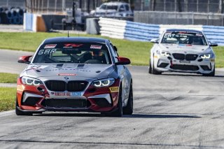 #44 BMW M2 CS (Cup) of Colin Garrett, Rooster Hall Racing, TC America, TCX, SRO America, Sebring International Raceway, Sebring, FL, September 2021.
 | Brian Cleary/SRO