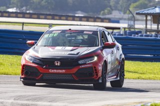 #9 Honda Civic Type-R, of Kevin Boehm, Skip Barber Racing, TC America, TC, SRO America, Sebring International Raceway, Sebring, FL, September 2021.
 | Brian Cleary/SRO