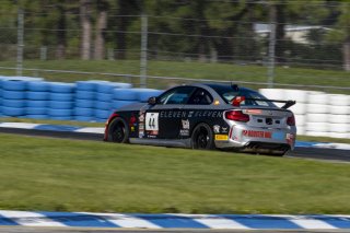 #44 BMW M2 CS (Cup) of Colin Garrett, Rooster Hall Racing, TC America, TCX, SRO America, Sebring International Raceway, Sebring, FL, September 2021.
 | Brian Cleary/SRO