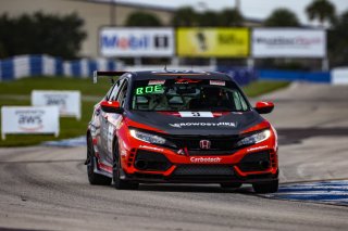 #9 Honda Civic Type-R, of Kevin Boehm, Skip Barber Racing, TC America, TC, SRO America, Sebring Int’l Raceway, Sebring Florida, September 2022
 | Regis Lefebure/SRO
