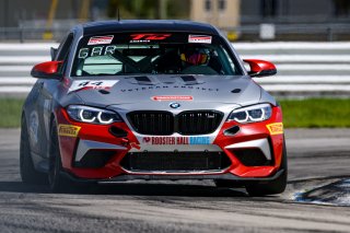 #44 BMW M2 CS (Cup) of Colin Garrett, Rooster Hall Racing, TC America, TCX, SRO America, Sebring Int’l Raceway, Sebring Florida, September 2022
 | Regis Lefebure/SRO
