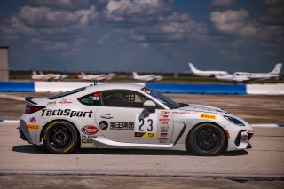#23 Subaru BRZ of Shaoyl Che, TechSport Racing, TC America, TCA, SRO America, Sebring Int’l Raceway, Sebring Florida, September 2022
 | Regis Lefebure/SRO