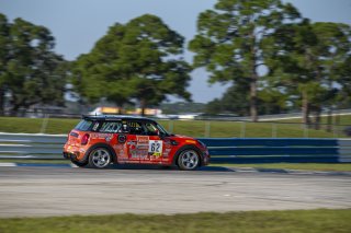 #62 Mini Cooper 2019 - JCW New of PJ Groenke, MINI JCW Team, TC America, TCA, SRO America, Sebring International Raceway, Sebring, FL, September 2021.
 | Fabian Lagunas/SRO