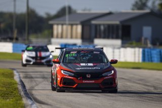 #9 Honda Civic Type-R, of Kevin Boehm, Skip Barber Racing, TC America, TC, SRO America, Sebring International Raceway, Sebring, FL, September 2021.
 | Fabian Lagunas/SRO             