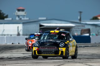 #61 Mini Cooper 2019 - JCW New of Christian Perocarpi, MINI JCW Team, TC America, TCA, SRO America, Sebring International Raceway, Sebring, FL, September 2022.
 | Fabian Lagunas/SRO             