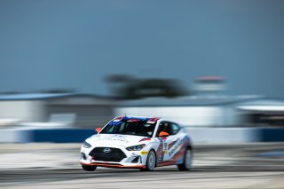 #98 Hyundai Elenta N-Line of Branyon Tiner, BRYAN HERTA AUTOSPORT W/ CURB-AGAJANIAN, TC America, TCA, SRO America, Sebring International Raceway, Sebring, FL, September 2022.
 | Fabian Lagunas/SRO             