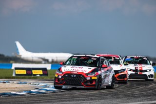 #78 Hyundai Veloster N DCT TC of Jeff Ricca, Genracer Ricca Autosport, TC America, TC, SRO America, Sebring International Raceway, Sebring, FL, September 2022.
 | Fabian Lagunas/SRO             