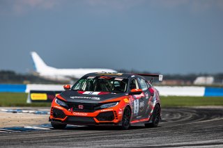 #9 Honda Civic Type-R, of Kevin Boehm, Skip Barber Racing, TC America, TC, SRO America, Sebring International Raceway, Sebring, FL, September 2022.
 | Fabian Lagunas/SRO             