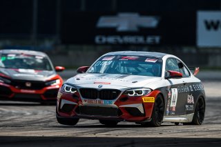 #44 BMW M2 CS (Cup) of Colin Garrett, Rooster Hall Racing, TC America, TCX, SRO America, Sebring International Raceway, Sebring, FL, September 2022.
 | Fabian Lagunas/SRO             