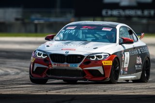 #44 BMW M2 CS (Cup) of Colin Garrett, Rooster Hall Racing, TC America, TCX, SRO America, Sebring International Raceway, Sebring, FL, September 2022.
 | Fabian Lagunas/SRO             