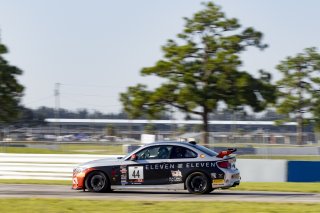 #44 BMW M2 CS (Cup) of Colin Garrett, Rooster Hall Racing, TC America, TCX, SRO America, Sebring International Raceway, Sebring, FL, September 2021.
 | Brian Cleary/SRO