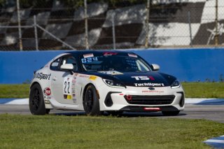 #22 Subaru BRZ of Devin Anderson, TechSport Racing, TC America, TCA, SRO America, Sebring International Raceway, Sebring, FL, September 2021.
 | Brian Cleary/SRO