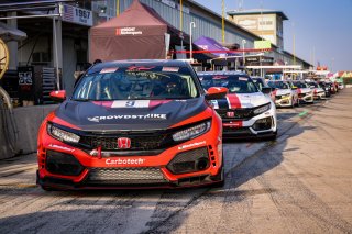 #9 Honda Civic Type-R, of Kevin Boehm, Skip Barber Racing, TC America, TC, SRO America, Sebring Int’l Raceway, Sebring Florida, September 2022
 | Regis Lefebure/SRO