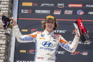 #98 Hyundai Elenta N-Line of Branyon Tiner, BRYAN HERTA AUTOSPORT W/ CURB-AGAJANIAN, TC America, TCA, SRO America, Sebring International Raceway, Sebring, FL, September 2022.
 | Fabian Lagunas/SRO
