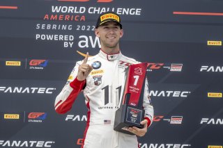 #44 BMW M2 CS (Cup) of Colin Garrett, Rooster Hall Racing, TC America, TCX, SRO America, Sebring International Raceway, Sebring, FL, September 2022.
 | Fabian Lagunas/SRO