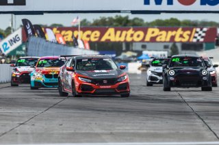 #9 Honda Civic Type-R, of Kevin Boehm, Skip Barber Racing, TC America, TC, SRO America, Sebring International Raceway, Sebring, FL, September 2022.
 | Fabian Lagunas/SRO             