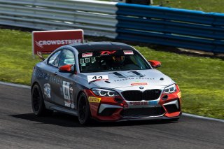 #44 BMW M2 CS (Cup) of Colin Garrett, Rooster Hall Racing, TC America, TCX, SRO America, Sebring International Raceway, Sebring, FL, September 2022.
 | Fabian Lagunas/SRO             