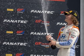 #98 Hyundai Elenta N-Line of Branyon Tiner, BRYAN HERTA AUTOSPORT W/ CURB-AGAJANIAN, TC America, TCA, SRO America, Sebring International Raceway, Sebring, FL, September 2022. | Brian Cleary/SRO