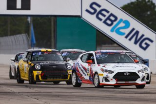#98 Hyundai Elenta N-Line of Branyon Tiner, BRYAN HERTA AUTOSPORT W/ CURB-AGAJANIAN, TC America, TCA, SRO America, Sebring Int’l Raceway, Sebring Florida, September 2022\t98
 | Regis Lefebure/SRO