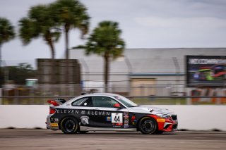 #44 BMW M2 CS (Cup) of Colin Garrett, Rooster Hall Racing, TC America, TCX, SRO America, Sebring Int’l Raceway, Sebring Florida, September 2022
 | Regis Lefebure/SRO