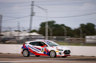 #98 Hyundai Elenta N-Line of Branyon Tiner, BRYAN HERTA AUTOSPORT W/ CURB-AGAJANIAN, TC America, TCA, SRO America, Sebring Int’l Raceway, Sebring Florida, September 2022
 | Regis Lefebure/SRO