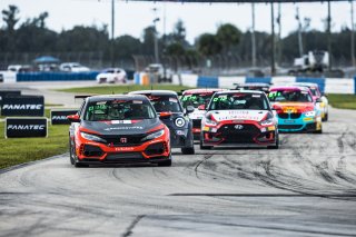 #9 Honda Civic Type-R, of Kevin Boehm, Skip Barber Racing, TC America, TC, SRO America, Sebring International Raceway, Sebring, FL, September 2022.
 | Fabian Lagunas/SRO             