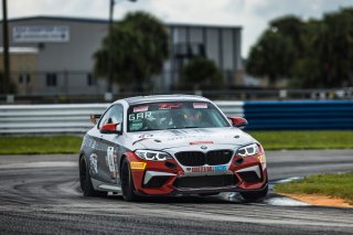 #44 BMW M2 CS (Cup) of Colin Garrett, Rooster Hall Racing, TC America, TCX, SRO America, Sebring International Raceway, Sebring, FL, September 2022.
 | Fabian Lagunas/SRO             