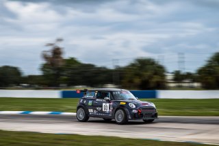 #60 Mini Cooper JCW Pro TC of Clay Williams, MINI JCW Team, TC America, TC, SRO America, Sebring International Raceway, Sebring, FL, September 2022.
 | Fabian Lagunas/SRO             