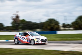 #98 Hyundai Elenta N-Line of Branyon Tiner, BRYAN HERTA AUTOSPORT W/ CURB-AGAJANIAN, TC America, TCA, SRO America, Sebring International Raceway, Sebring, FL, September 2022.
 | Fabian Lagunas/SRO             