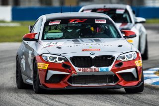 #44 BMW M2 CS (Cup) of Colin Garrett, Rooster Hall Racing, TC America, TCX, SRO America, Sebring International Raceway, Sebring, FL, September 2022.
 | Fabian Lagunas/SRO             
