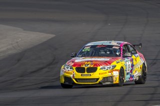 #09 BMW M240iR (*2019 EVO) of Kris Valdez, DRS & Garagistic, TC America, TC, SRO America, Indianapolis Motor Speedway, Indianapolis, Indiana, Oct 2022.
 | Brian Cleary/SRO