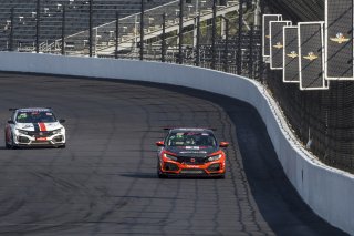 #9 Honda Civic Type-R, of Kevin Boehm, Skip Barber Racing, TC America, TC, SRO America, Indianapolis Motor Speedway, Indianapolis, Indiana, Oct 2022.
 | Brian Cleary/SRO
