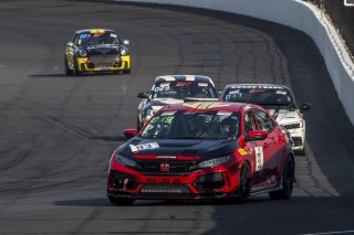 #93 Honda Civic Type-R, of Karl Hertel HART Alabama, TC America, TC, SRO America, Indianapolis Motor Speedway, Indianapolis, Indiana, Oct 2022.
 | Brian Cleary/SRO