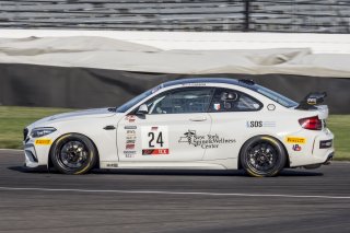 #24 BMW M2 CS (Cup) of Joseph Catania, Rigid Speed, TC America, TCX, SRO America, Indianapolis Motor Speedway, Indianapolis, Indiana, Oct 2022.
 | Brian Cleary/SRO