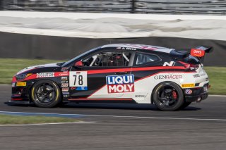 #78 Hyundai Veloster N DCT TC of Jeff Ricca, Genracer Ricca Autosport, TC America, TC, SRO America, Indianapolis Motor Speedway, Indianapolis, Indiana, Oct 2022.
 | Brian Cleary/SRO