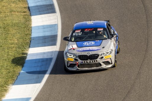 #1 BMW M2 CS (Cup) of Jacob Ruud, Fast Track Racing, TC America, TCX, SRO America, Indianapolis Motor Speedway, Indianapolis, Indiana, Oct 2022.
 | Brian Cleary/SRO