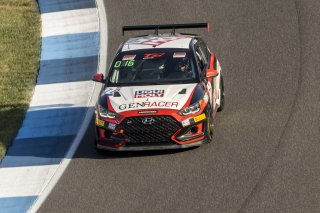 #78 Hyundai Veloster N DCT TC of Jeff Ricca, Genracer Ricca Autosport, TC America, TC, SRO America, Indianapolis Motor Speedway, Indianapolis, Indiana, Oct 2022.
 | Brian Cleary/SRO