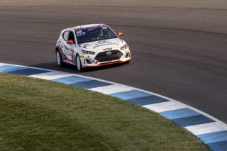 #98 Hyundai Elenta N-Line of Branyon Tiner, BRYAN HERTA AUTOSPORT W/ CURB-AGAJANIAN, TC America, TCA, SRO America, Indianapolis Motor Speedway, Indianapolis, Indiana, Oct 2022.
 | Brian Cleary/SRO