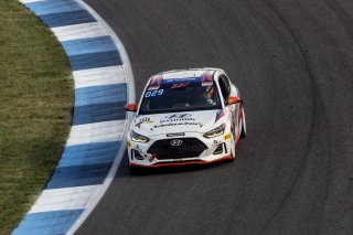 #98 Hyundai Elenta N-Line of Branyon Tiner, BRYAN HERTA AUTOSPORT W/ CURB-AGAJANIAN, TC America, TCA, SRO America, Indianapolis Motor Speedway, Indianapolis, Indiana, Oct 2022.
 | Brian Cleary/SRO