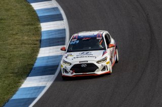 #98 Hyundai Elenta N-Line of Branyon Tiner, BRYAN HERTA AUTOSPORT W/ CURB-AGAJANIAN, TC America, TCA, SRO America, Indianapolis Motor Speedway, Indianapolis, Indiana, Oct 2022.
 | Brian Cleary/SRO